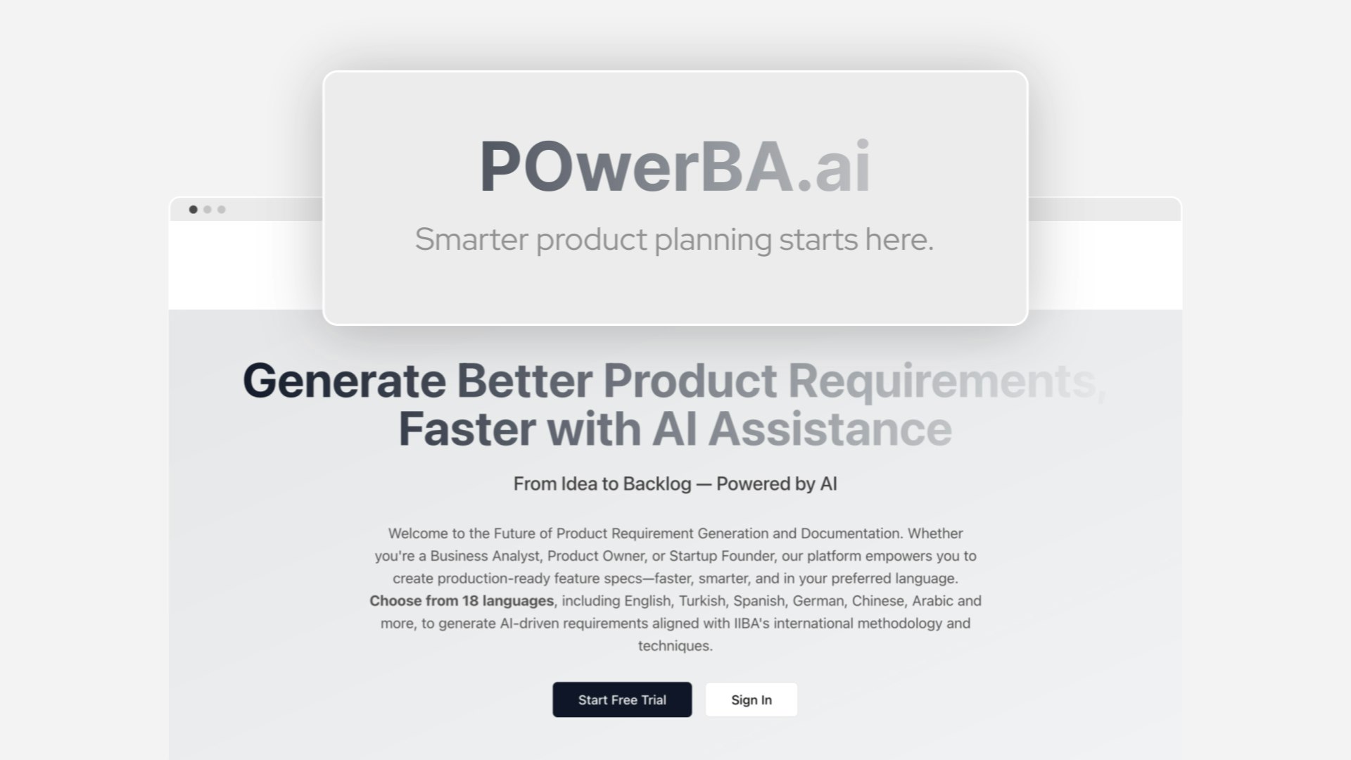 POwerBA.ai - AI ile çalışan iş analizi ve PO platformu medya 9