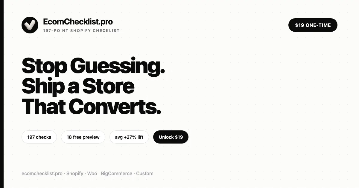 Ultimate E-commerce Checklist gallery image