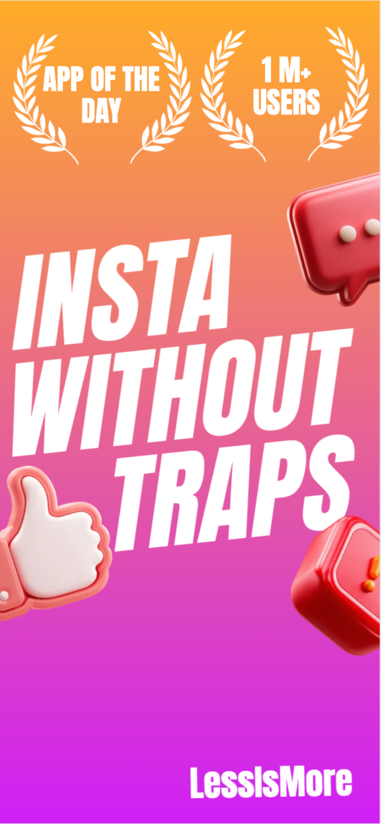 Less Is More - Block Reels - Main product screenshot demonstrating key features and user interface