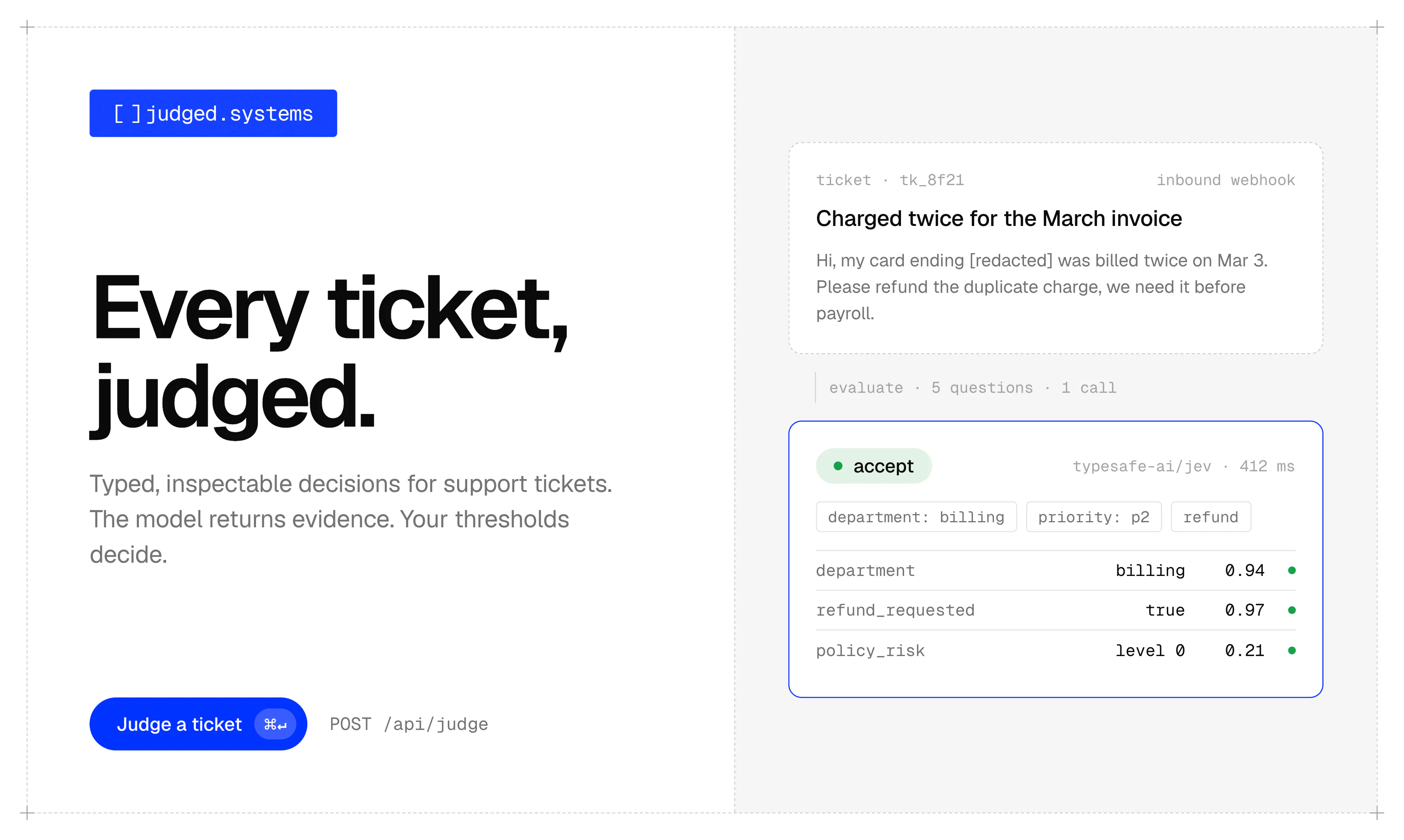 judged.systems: The judgment API platform for support systems ...