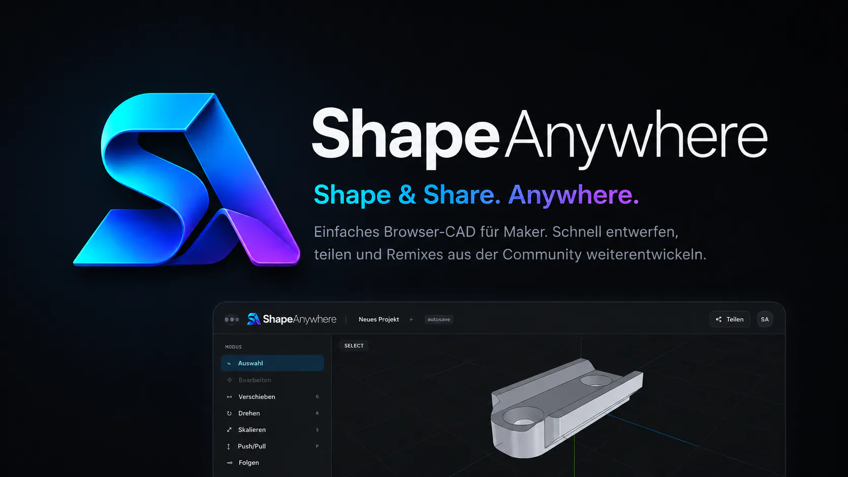 ShapeAnywhere - Online CAD gallery image