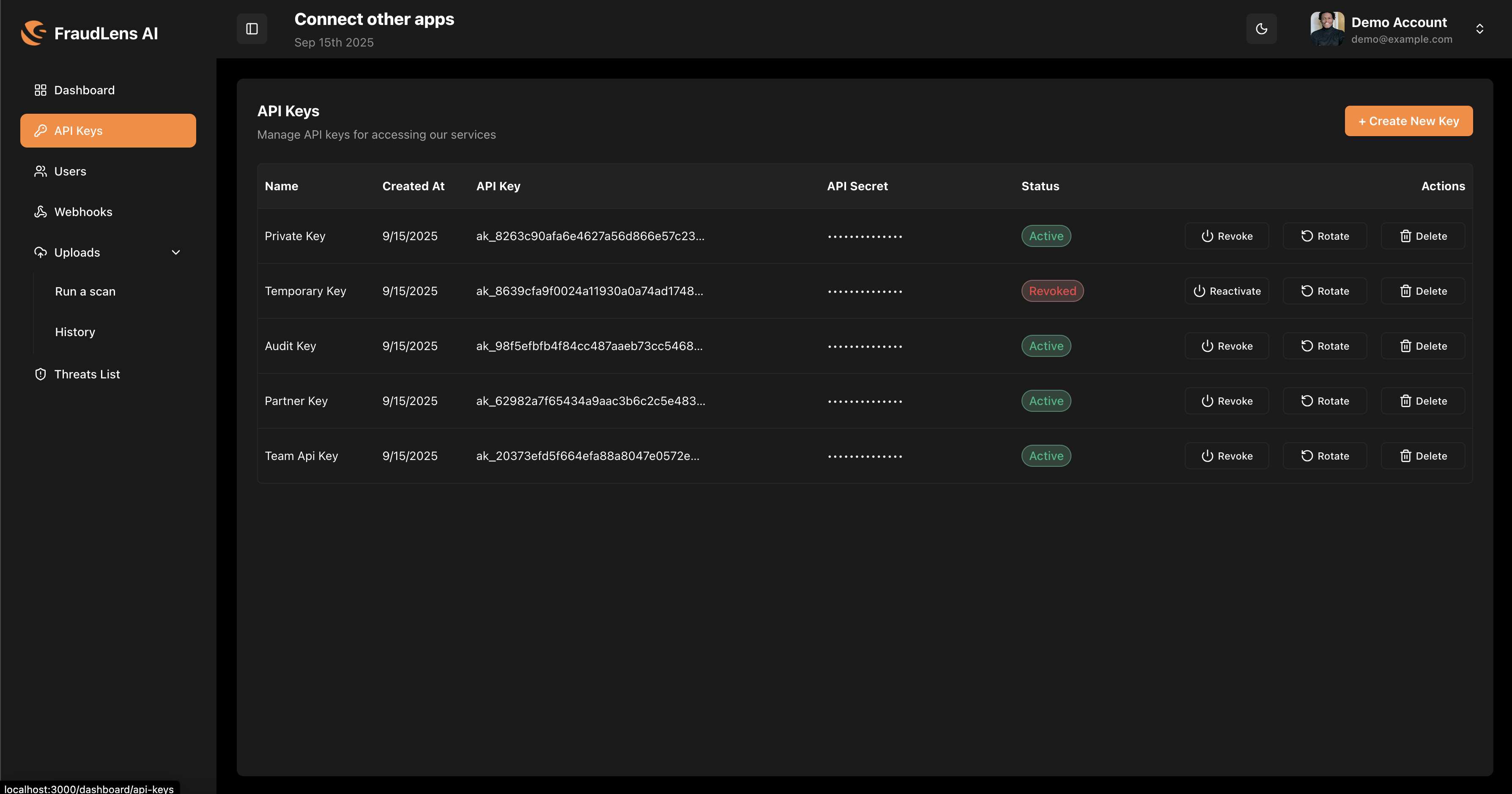 FraudLens AI - Screenshot 4 showing product features and functionality