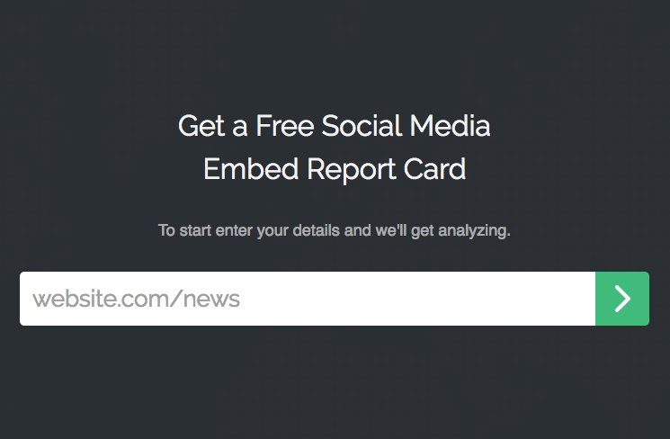 Social Media Embed Report Tool gallery image