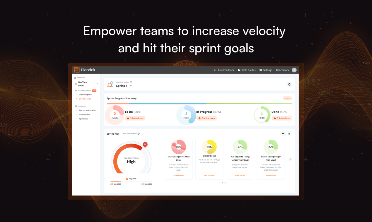 Plandek Intelligent Analytics - 엔지니어링 팀이 소프트웨어를 더 잘 제공 할 수 있도록 권한을 부여합니다 미디어 7