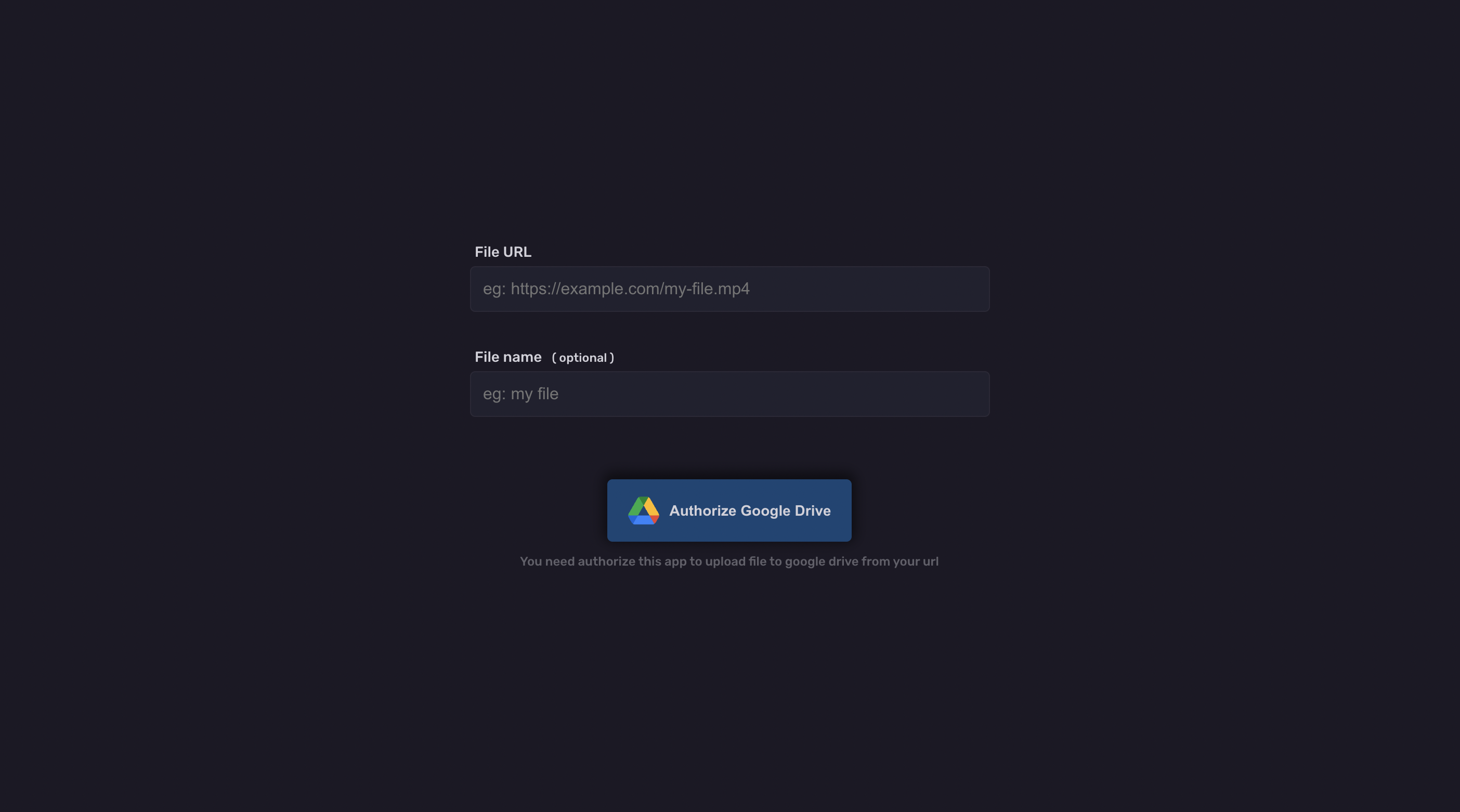Google Drive URL Uploader gallery image