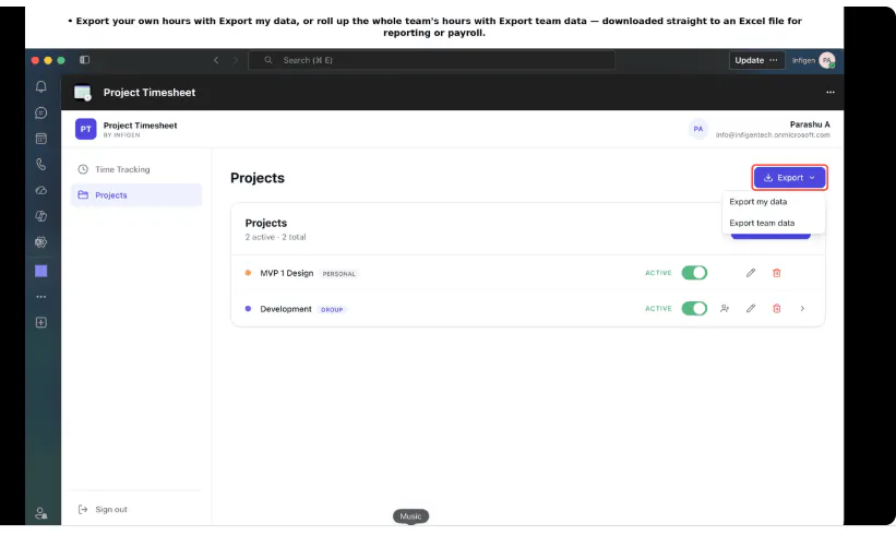 Project Timesheet gallery image