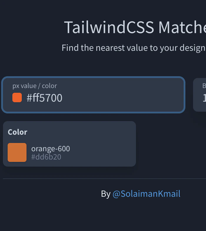 Tailwind Matcher