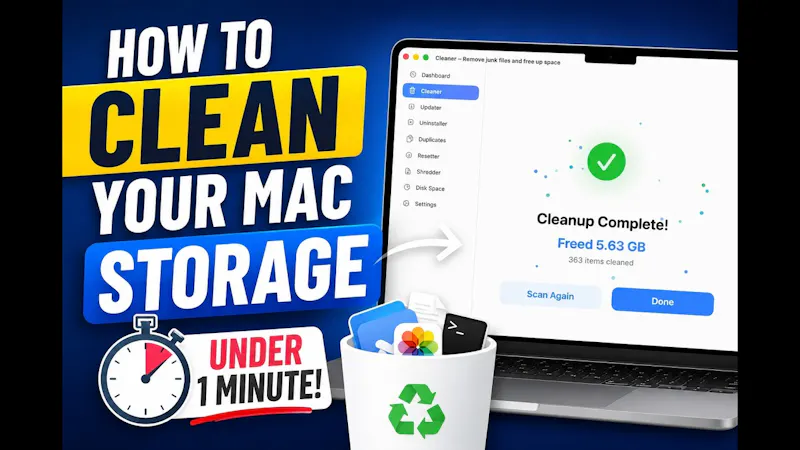 DeepCleanMac screenshot 1 (video preview)