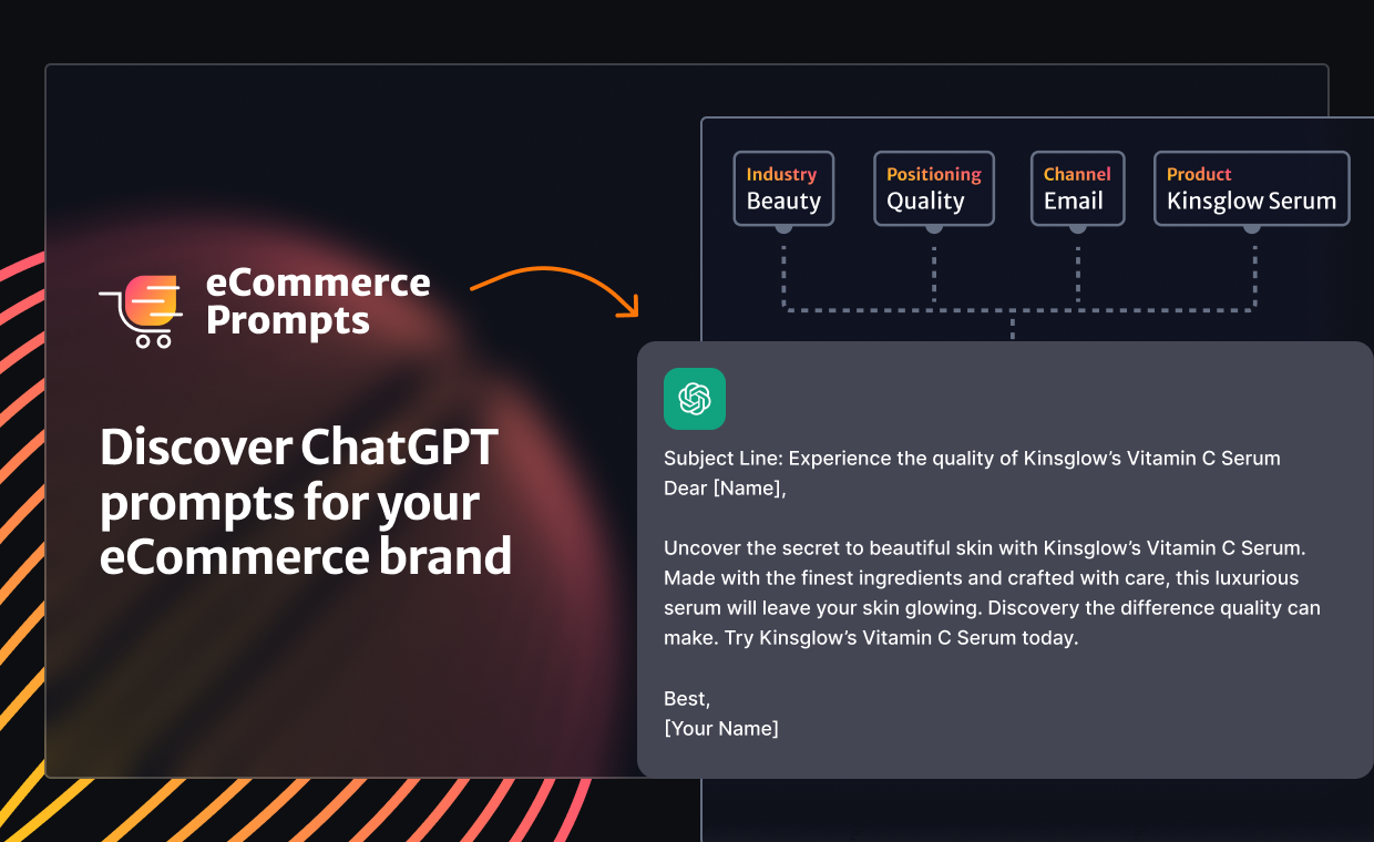 ChatGPT eCommerce Prompts - Product Information, Latest Updates, and  Reviews 2023 | Product Hunt