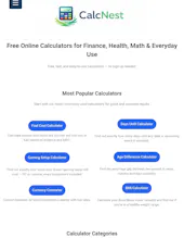 CalcNest — Free Online Calculators gallery image