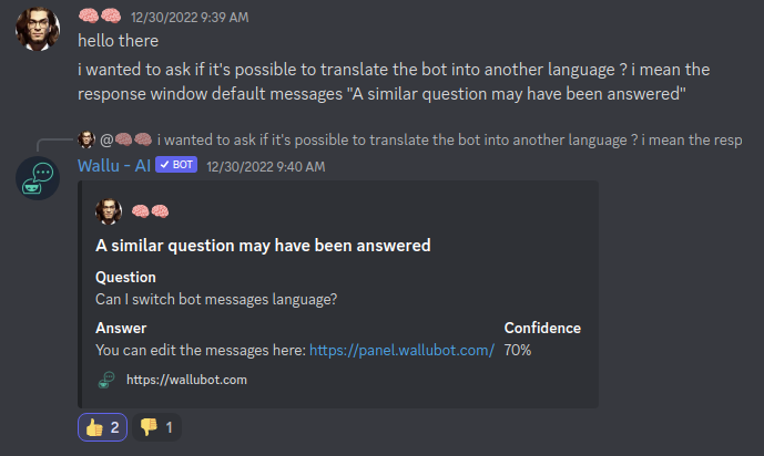 Helfen - Discord Bot, um häufig gestellte Fragen zu automatisieren Medien 5