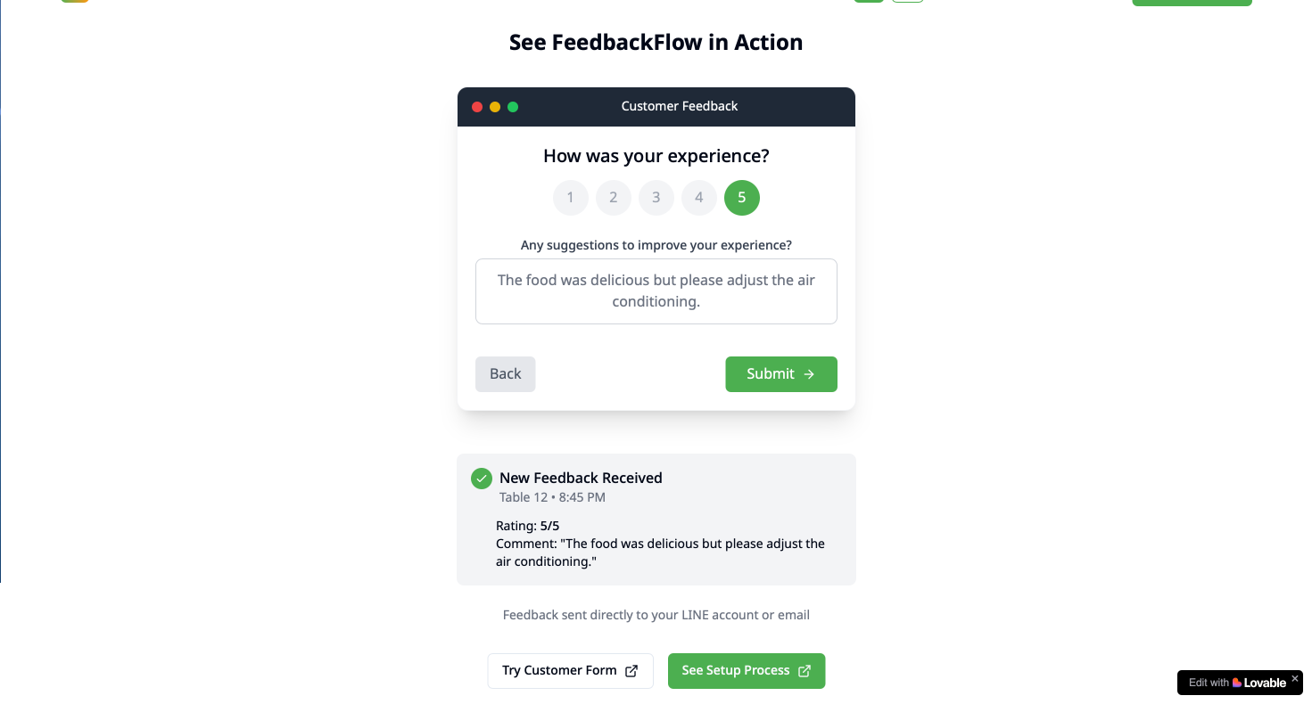 FeedbackFlow gallery image