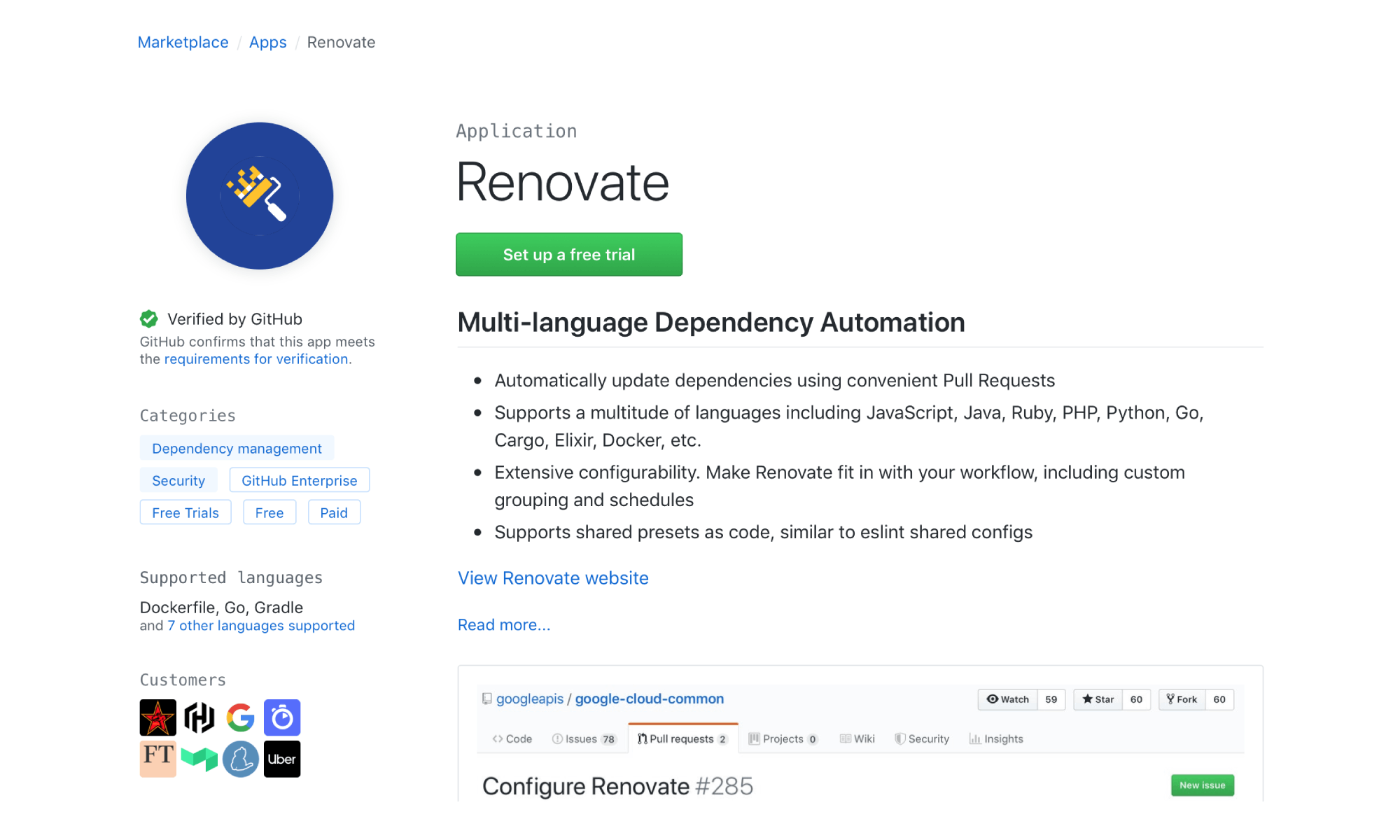 WhiteSource Renovate gallery image