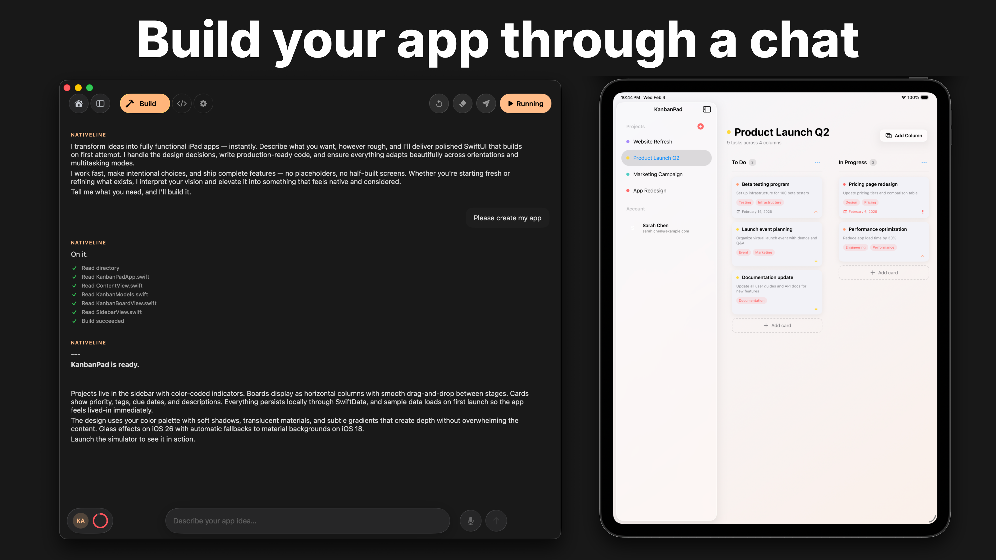 Nativeline - Screenshot 2 showing product features and functionality
