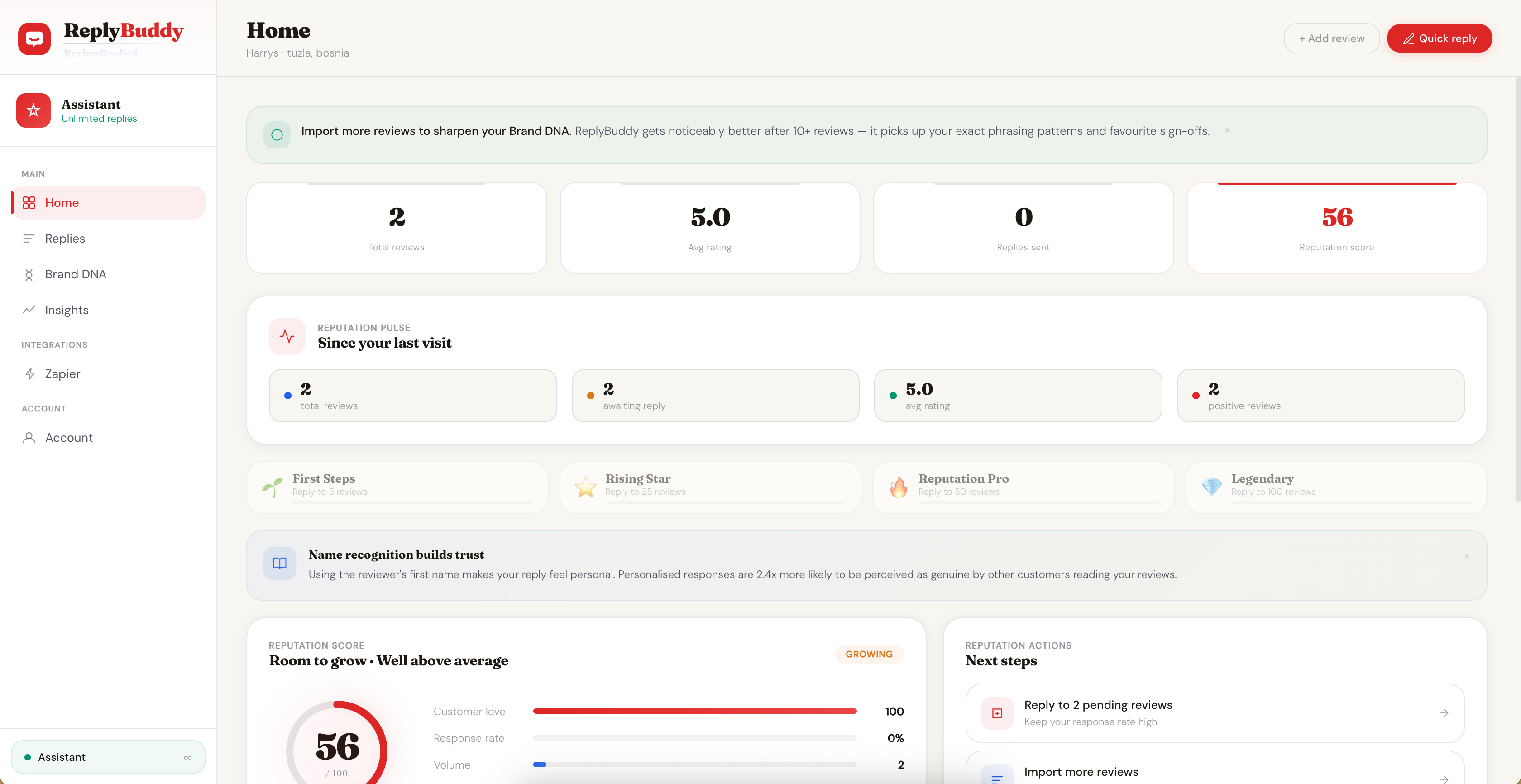 ReplyBuddy - Screenshot 3 showing product features and functionality