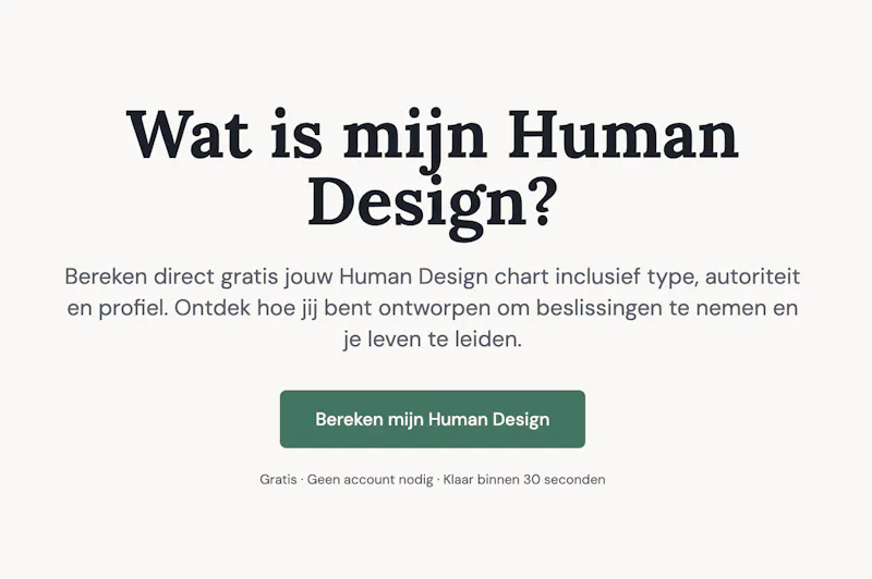 Human Design Calculator screenshot 1