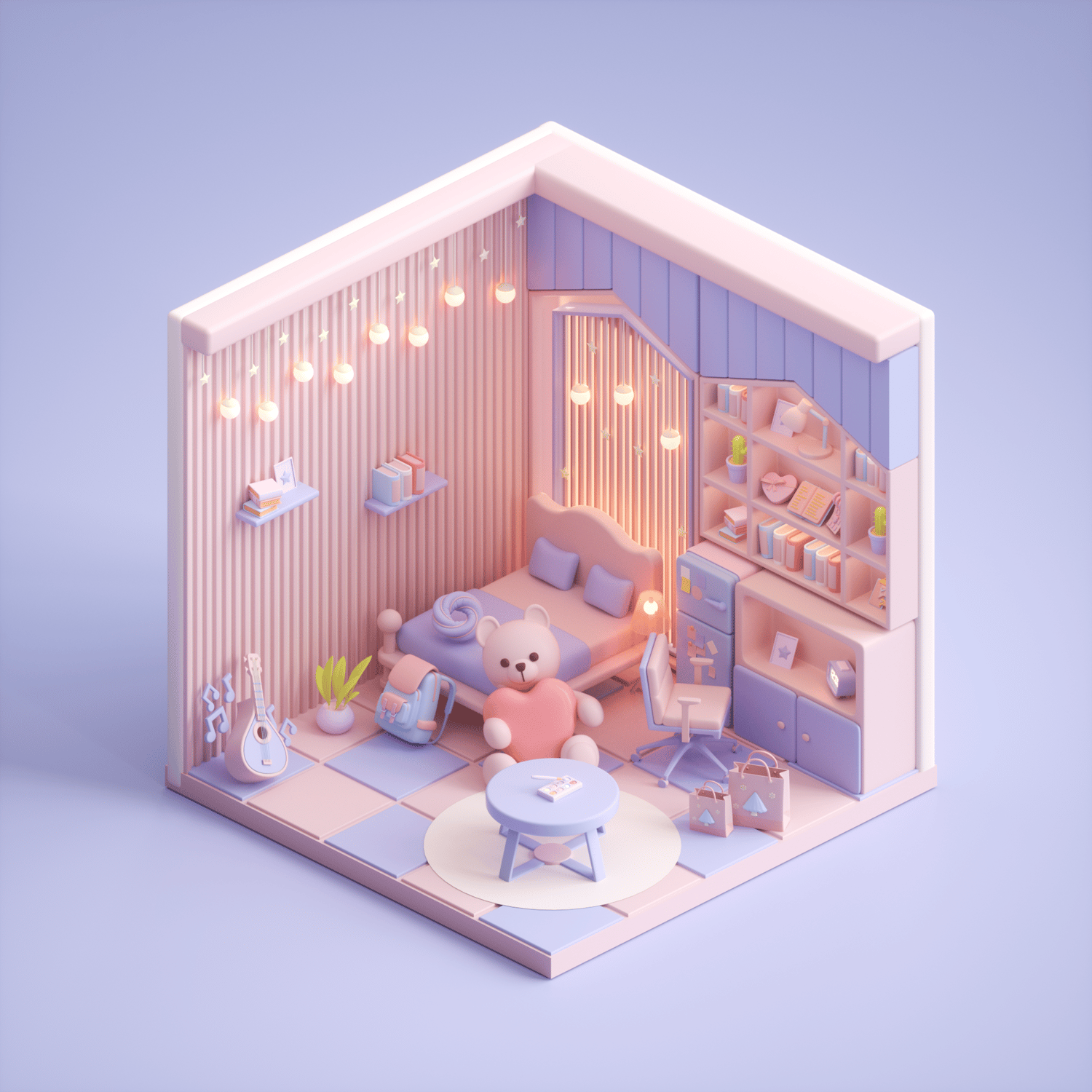 c4d and octane isometric project files  gallery image