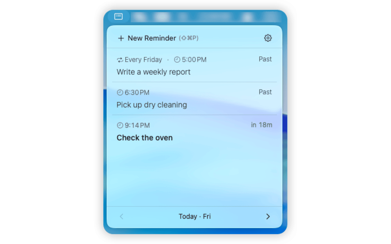 Remindy — Quick Reminder App for Mac gallery image