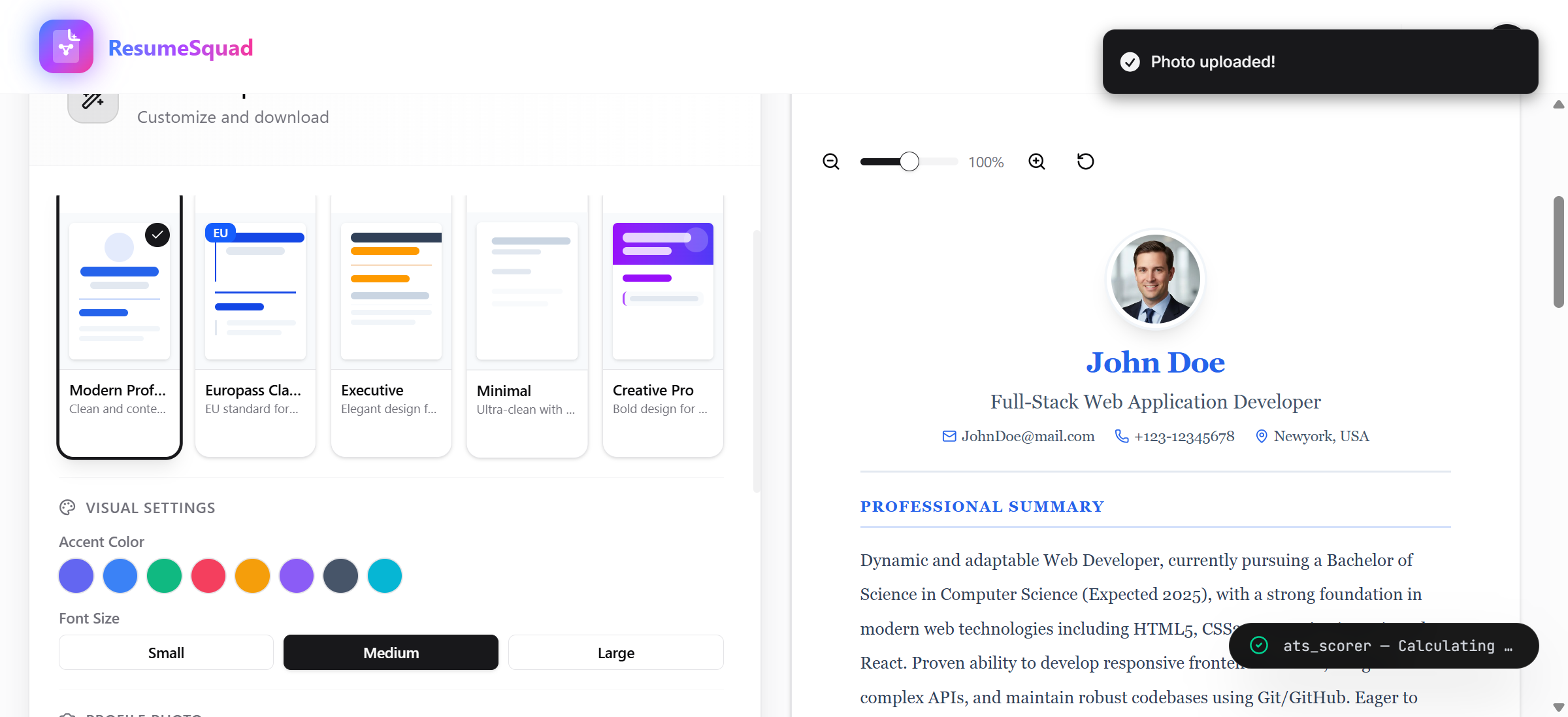 ResumeSquad gallery image
