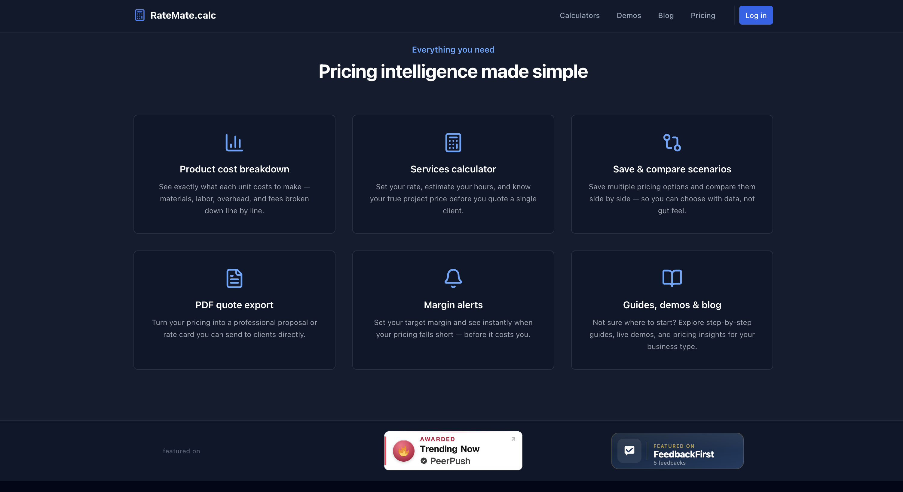 RateMate: A tool for Small Businesses gallery image