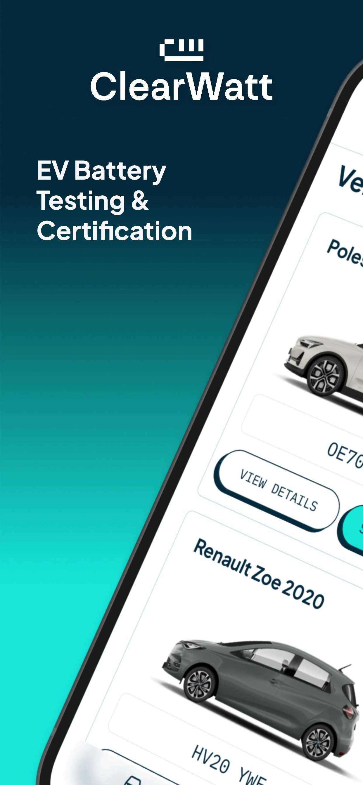 Clearwatt EV 건강 검사기 - EV 배터리 건강 및 실제 범위에 대한 간단한 앱 기반 테스트 미디어 1