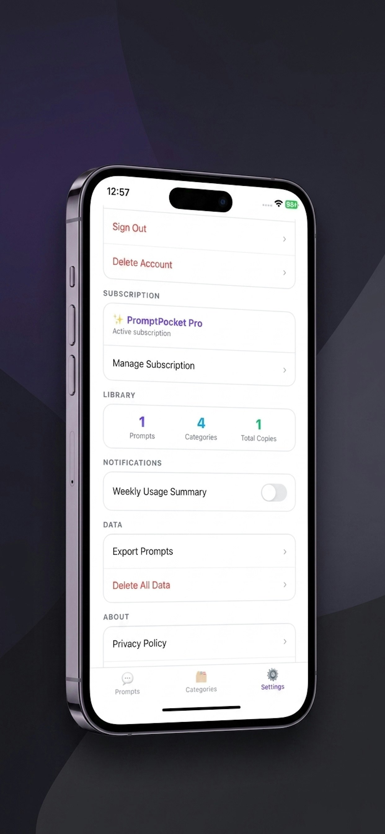 PromptPocket gallery image