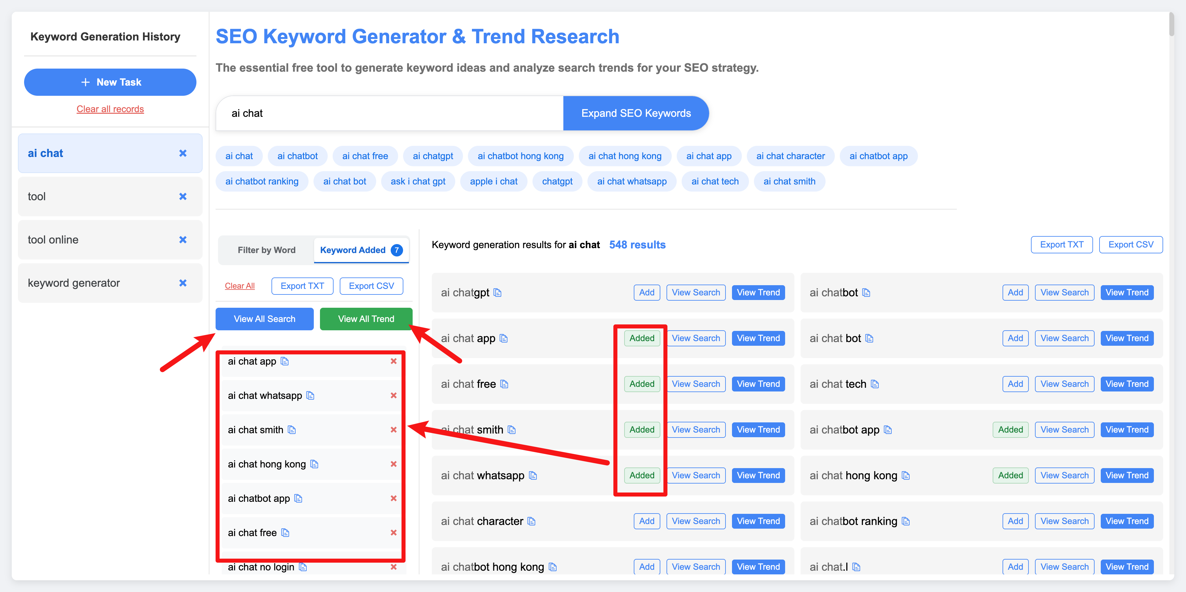 SeoKeyword.io - Free SEO Tool & Query Trends, Planner, Generate, Research Medien 2