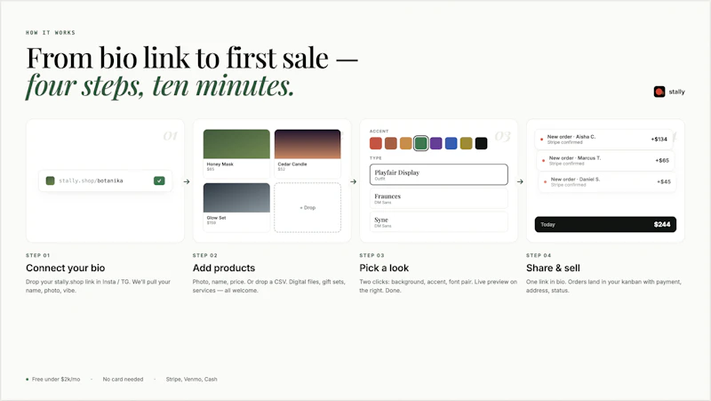 Stally — Your shop, one link away screenshot 3