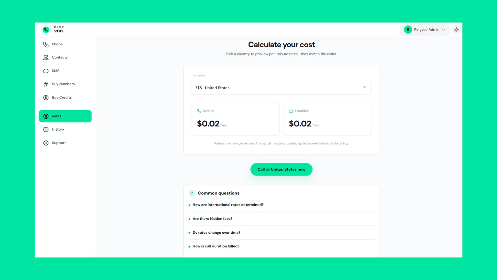 Ringvoo — Affordable Global Calling screenshot 4