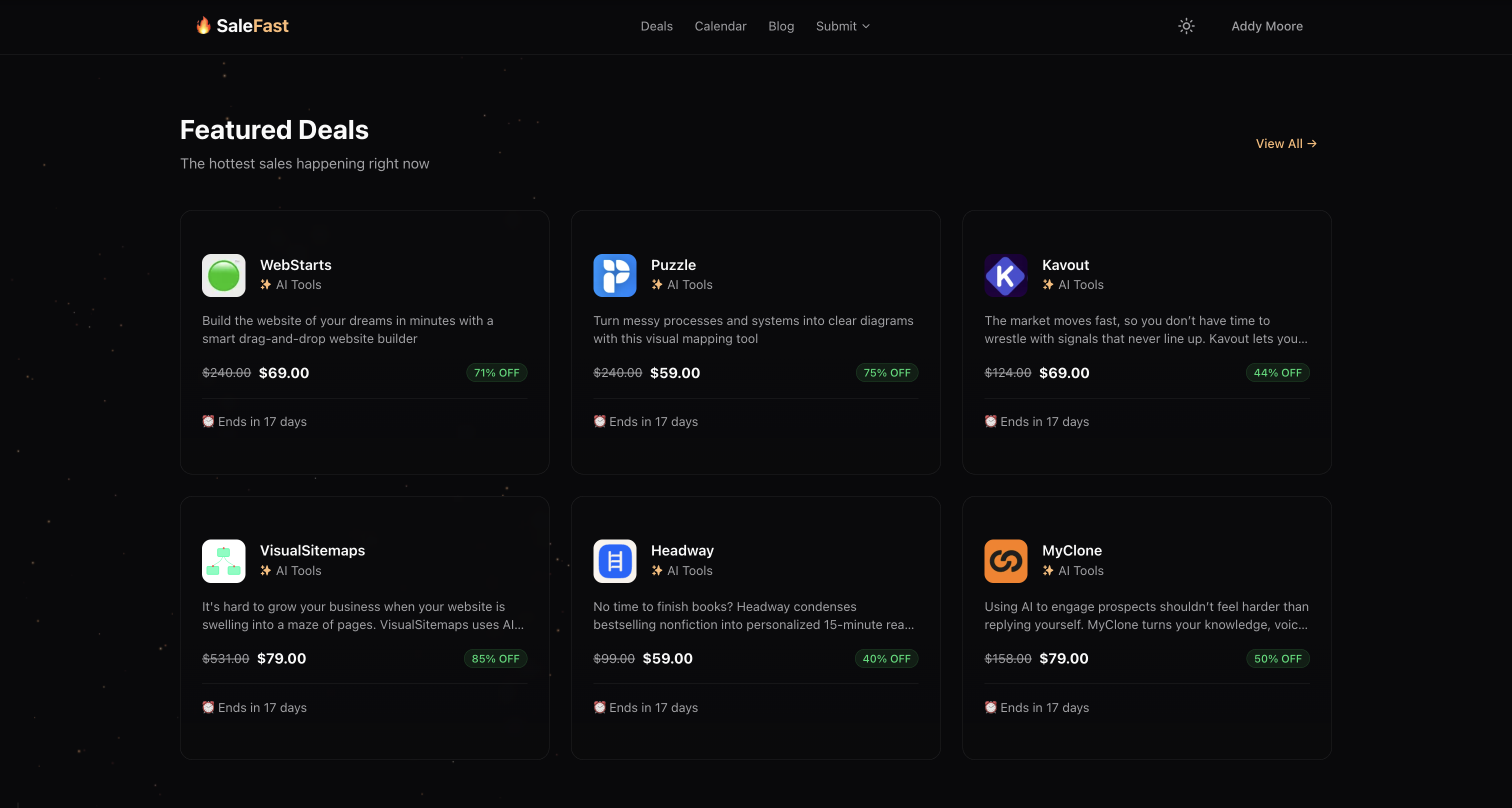 SaleFast - Screenshot 2 showing product features and functionality