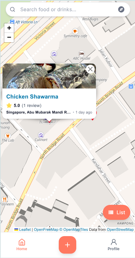 Snackfinds - Screenshot 2 showing product features and functionality