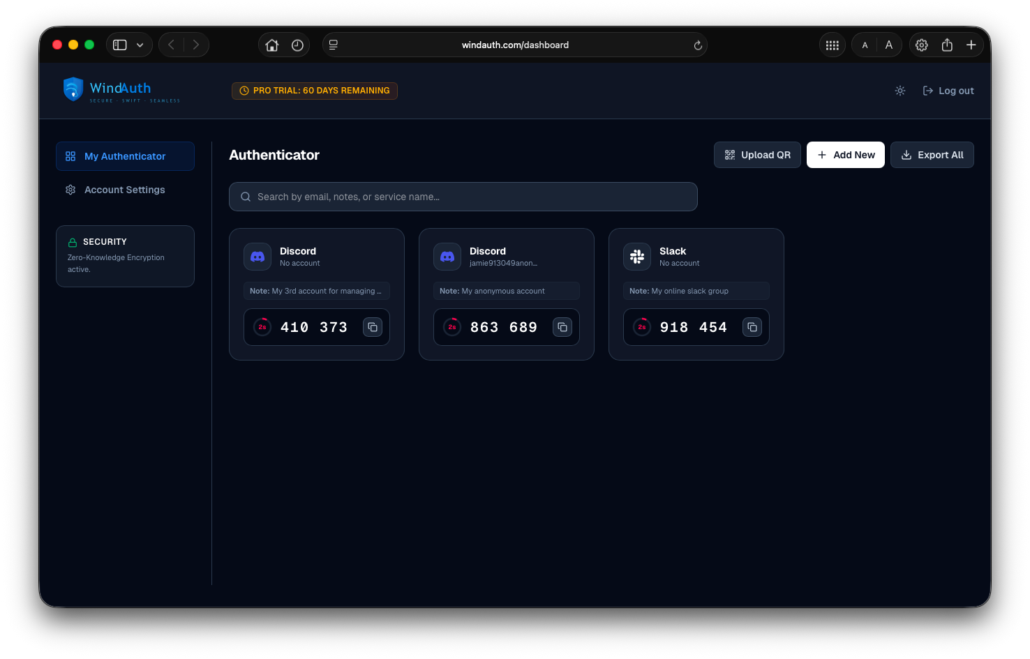 WindAuth gallery image