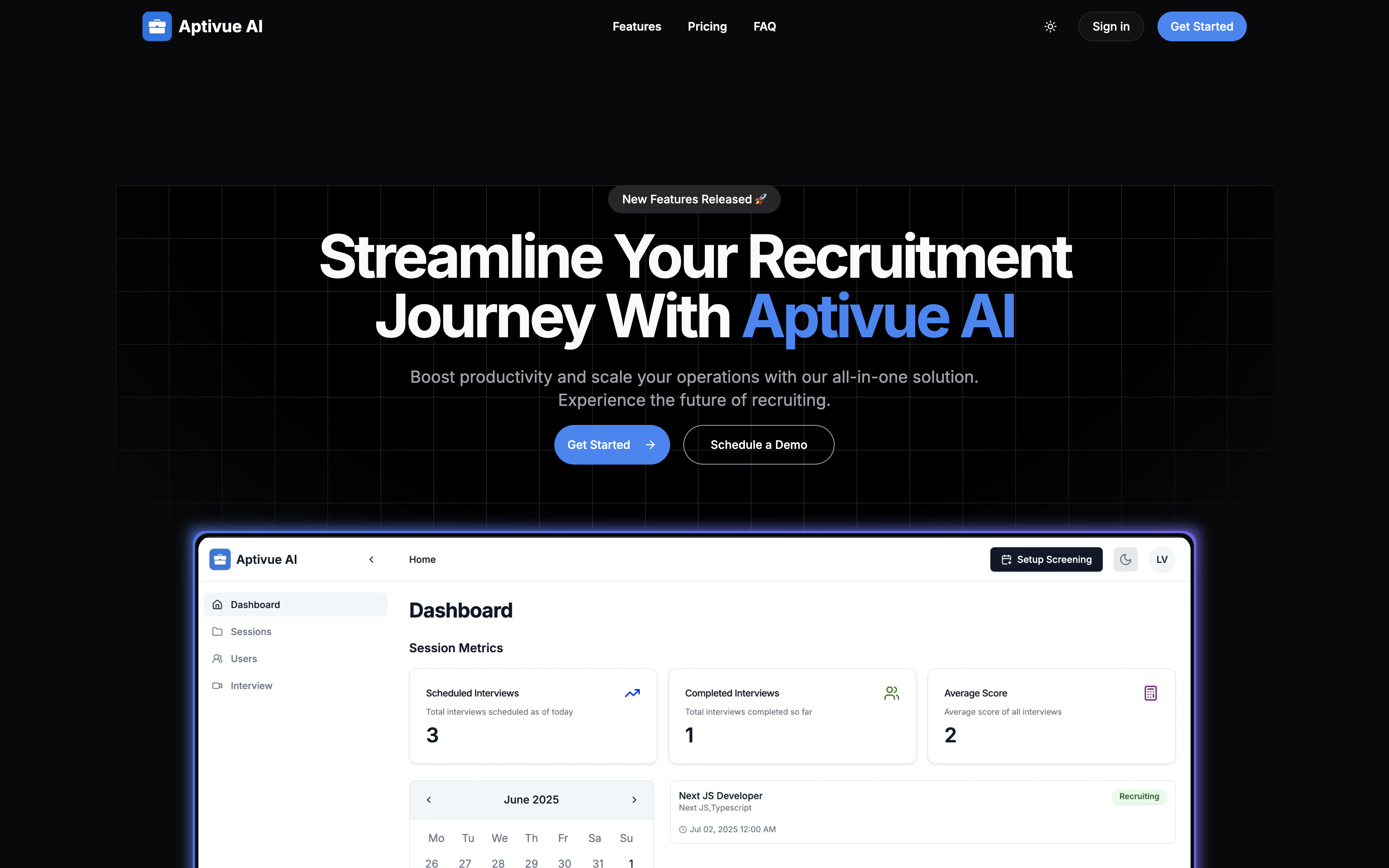 وسائط APIVUE AI - تبسيط رحلة التوظيف الخاصة بك مع AiPtivue AI 2
