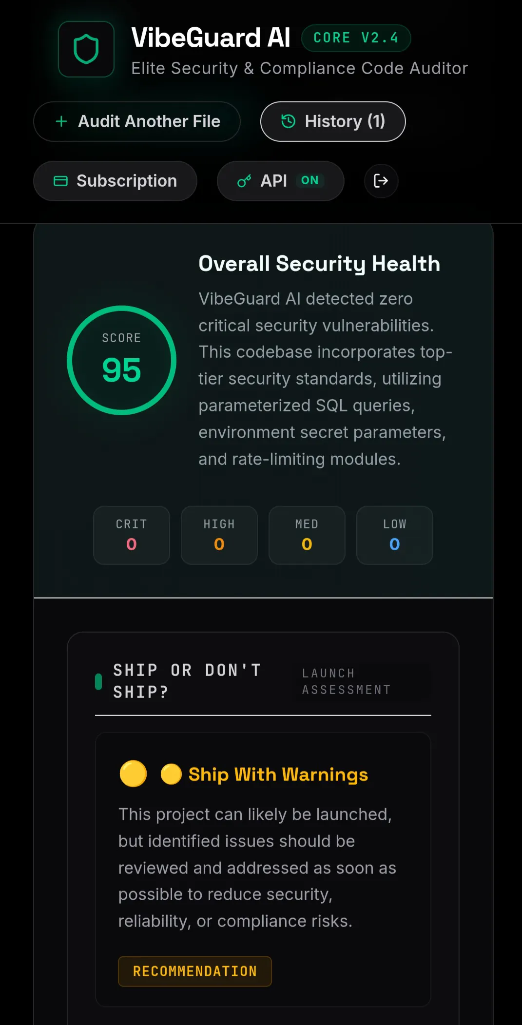 Vibe Guard AI gallery image