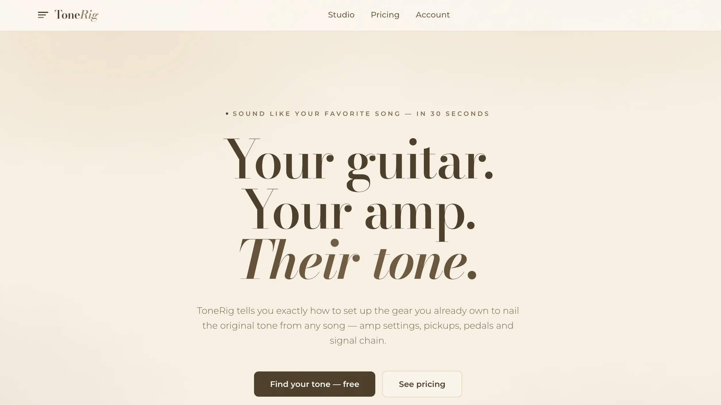 ToneRig — sound like your favorite songs gallery image