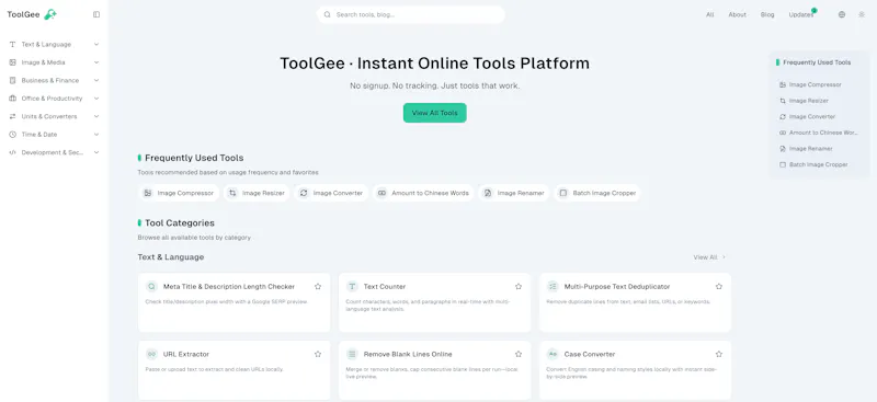 ToolGee｜Instant Online Tools Platform screenshot 3
