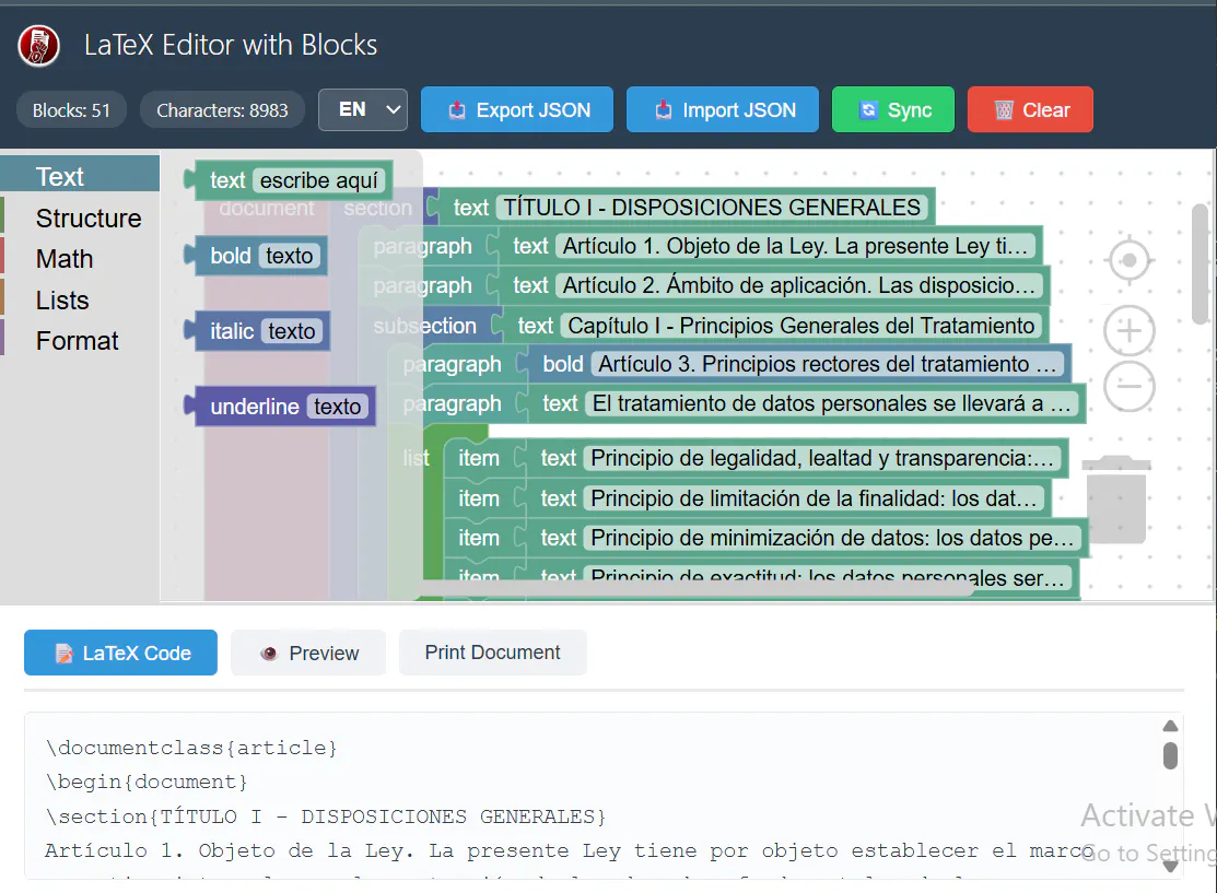 Banner del producto Latex Block Editor