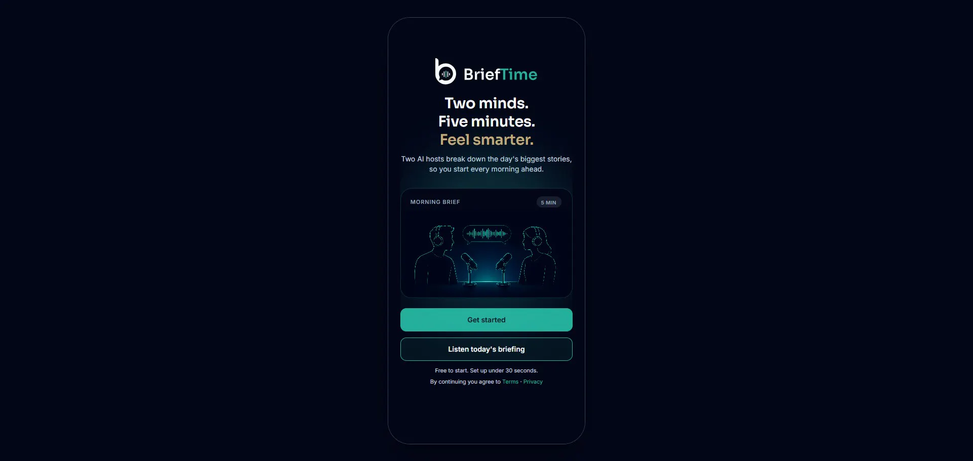 BriefTime — Five minutes. Feel smarter. gallery image