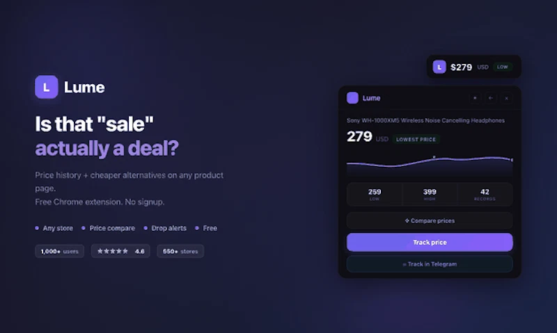 Lume  screenshot 1