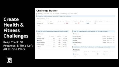 Notion Fitness Tracker - ASCEND Template gallery image