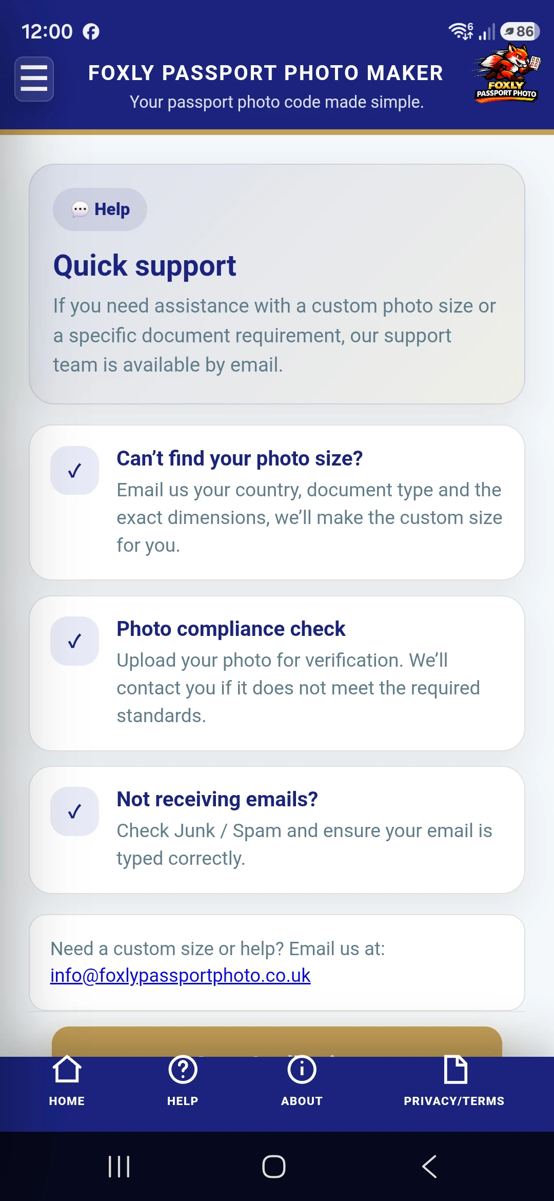 Foxly Passport Photo Maker screenshot 3