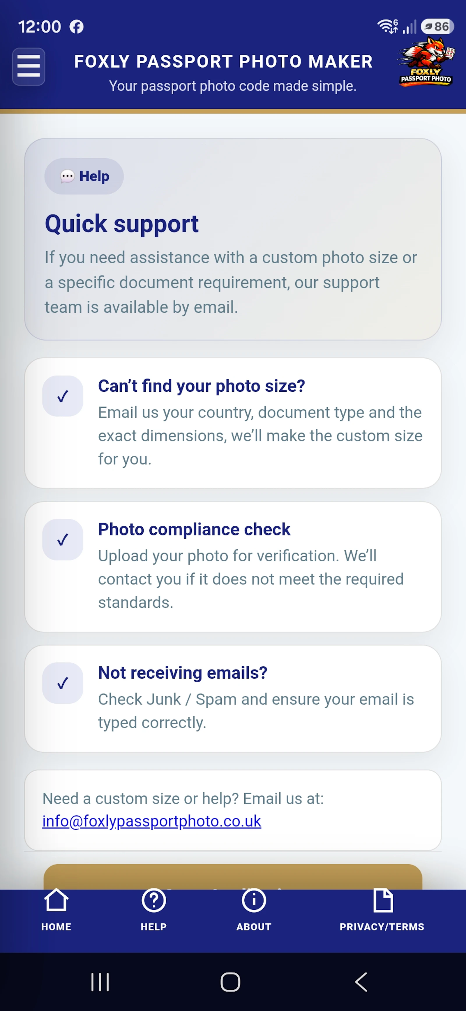 Foxly Passport Photo Maker screenshot 3