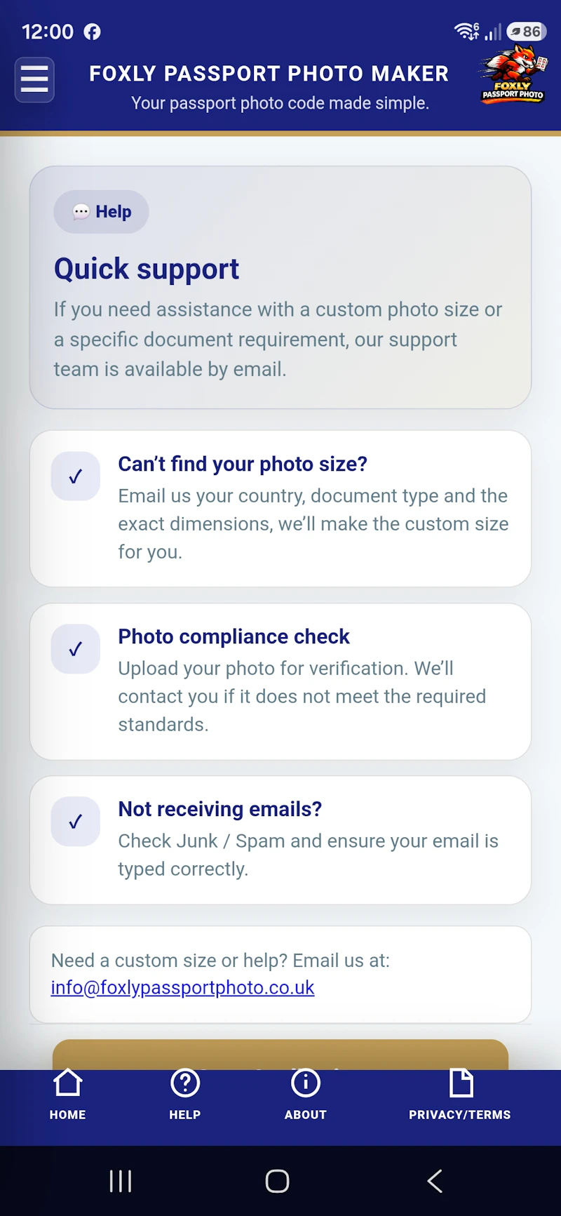 Foxly Passport Photo Maker screenshot 3