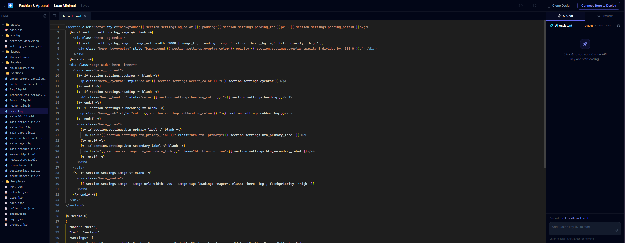 VibeForge - Vibe Code Shopify Themes gallery image
