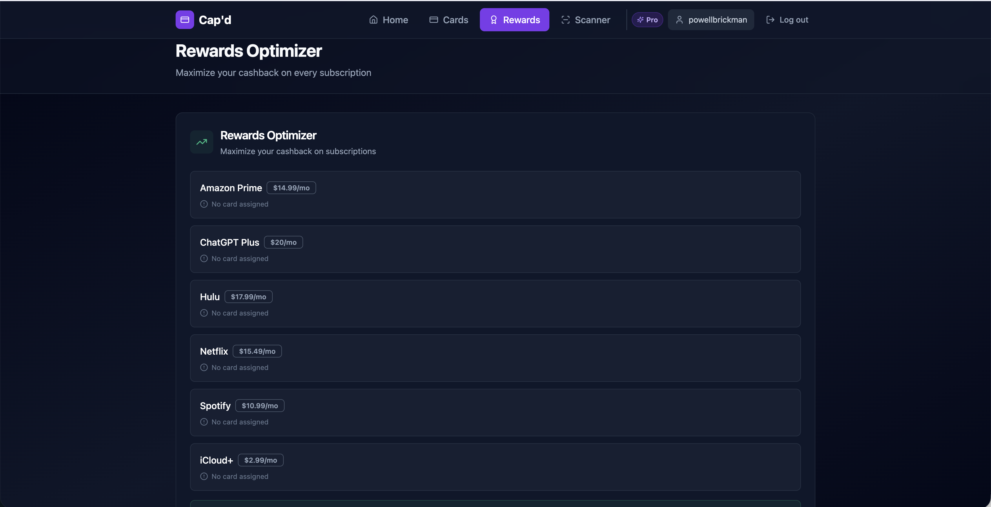 Cap'd - Screenshot 4 showing product features and functionality