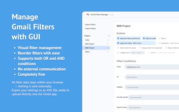 Gmail Filter Manager gallery image