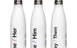 Pronoun Water Bottles media 1