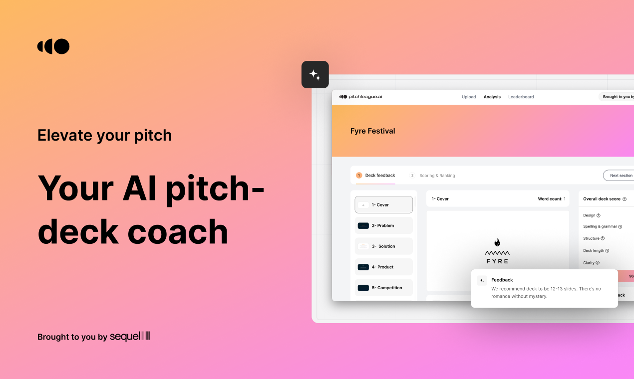 startuptile PitchLeague.ai-Your personal AI pitch deck coach