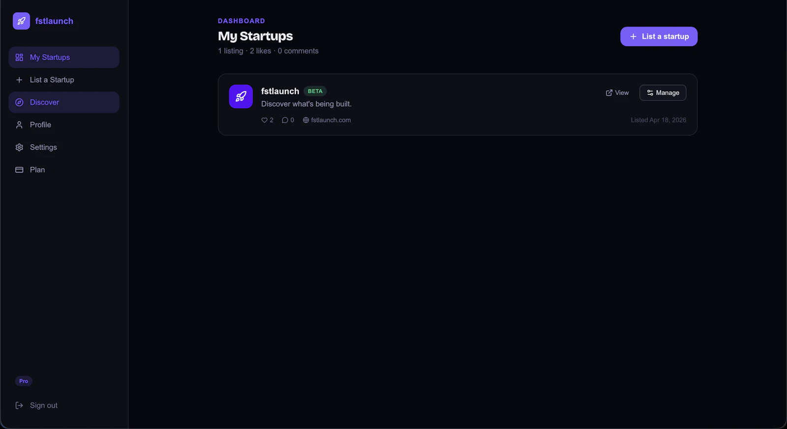 Fstlaunch - Get your startup discovered. screenshot 3