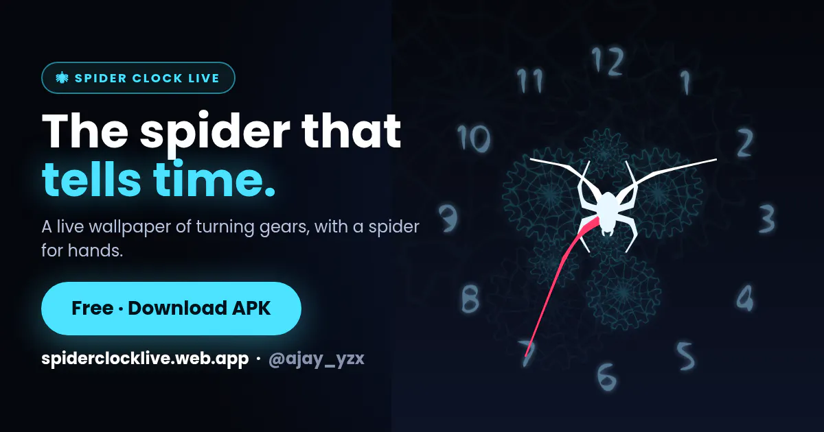 Spider Clock Live gallery image